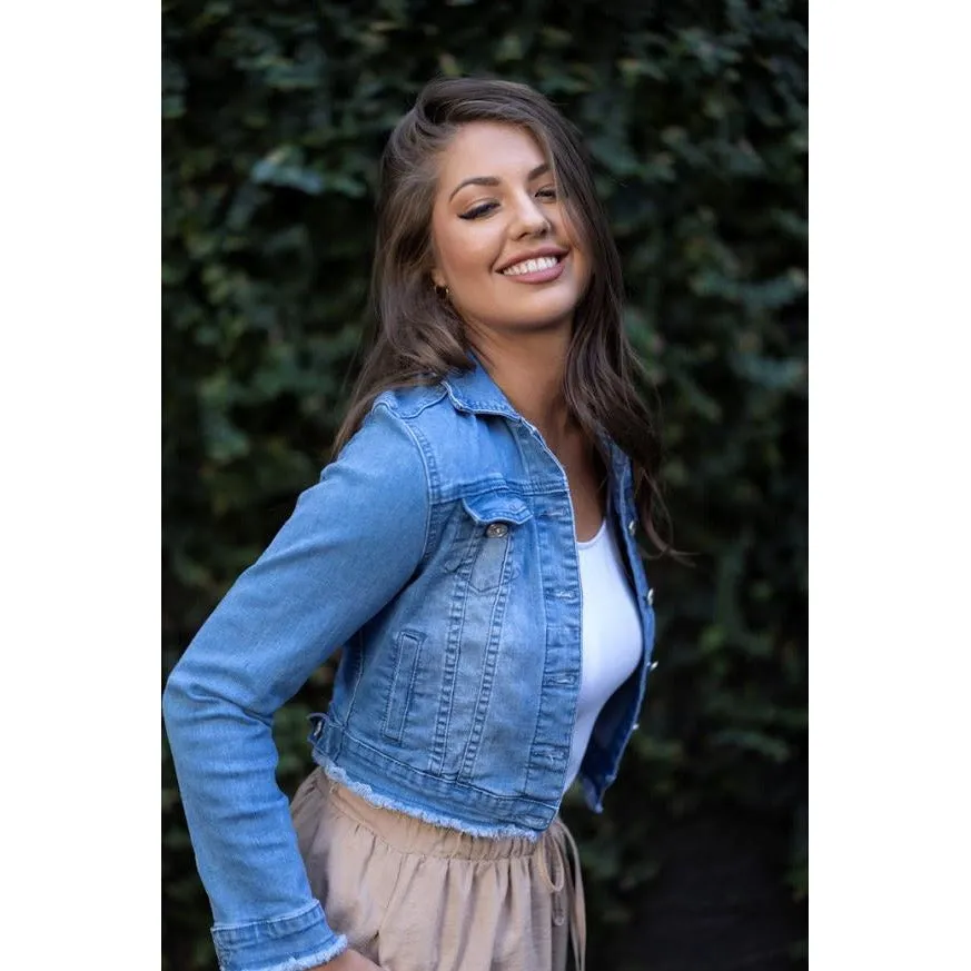 ADDIE SHORT DENIM JACKET SS23