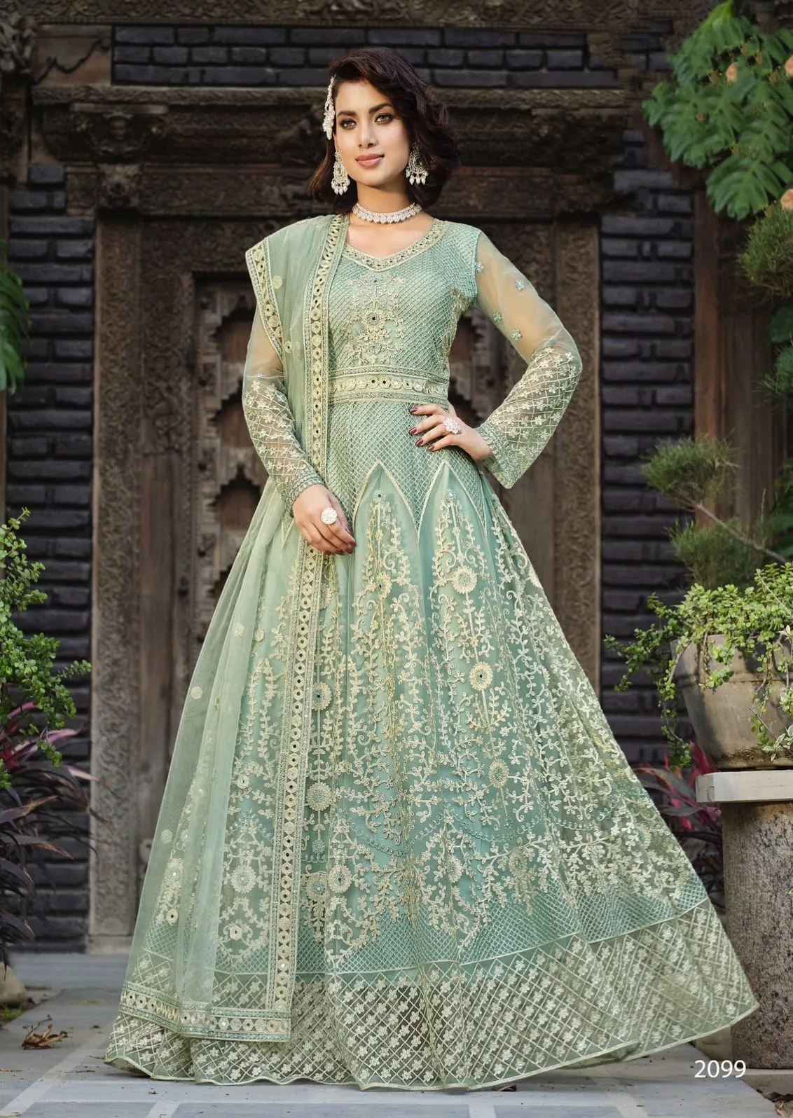 AMAIRA TRADITIONAL WEAR ANARKALI SUIT D.NO 2099