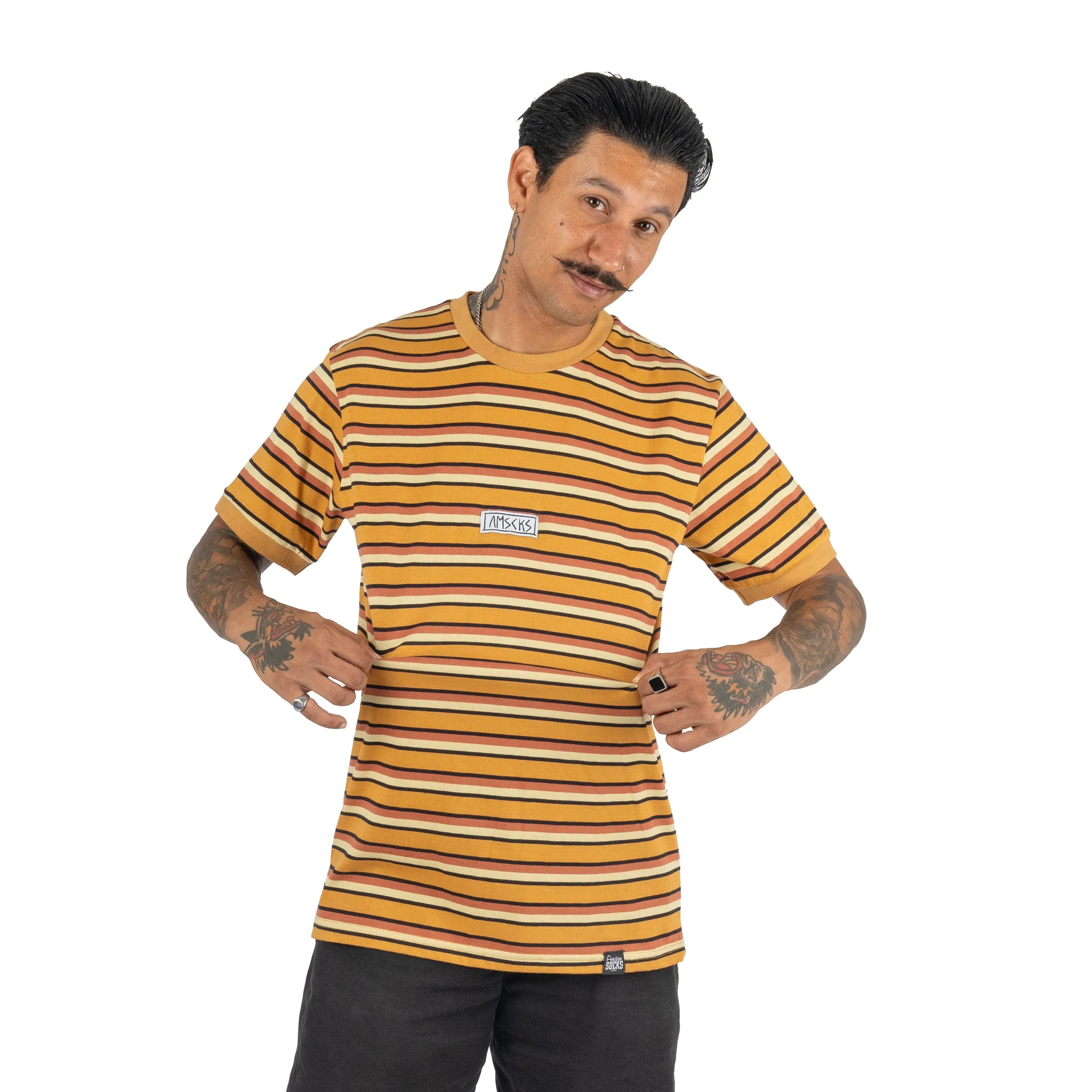 AMSCKS Striped Pale - T-Shirt