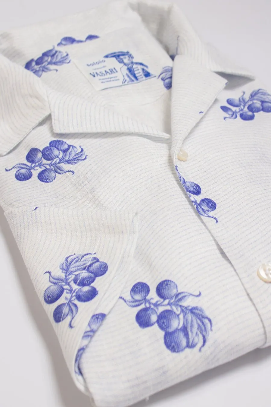 arezzo linen shirt sky blue