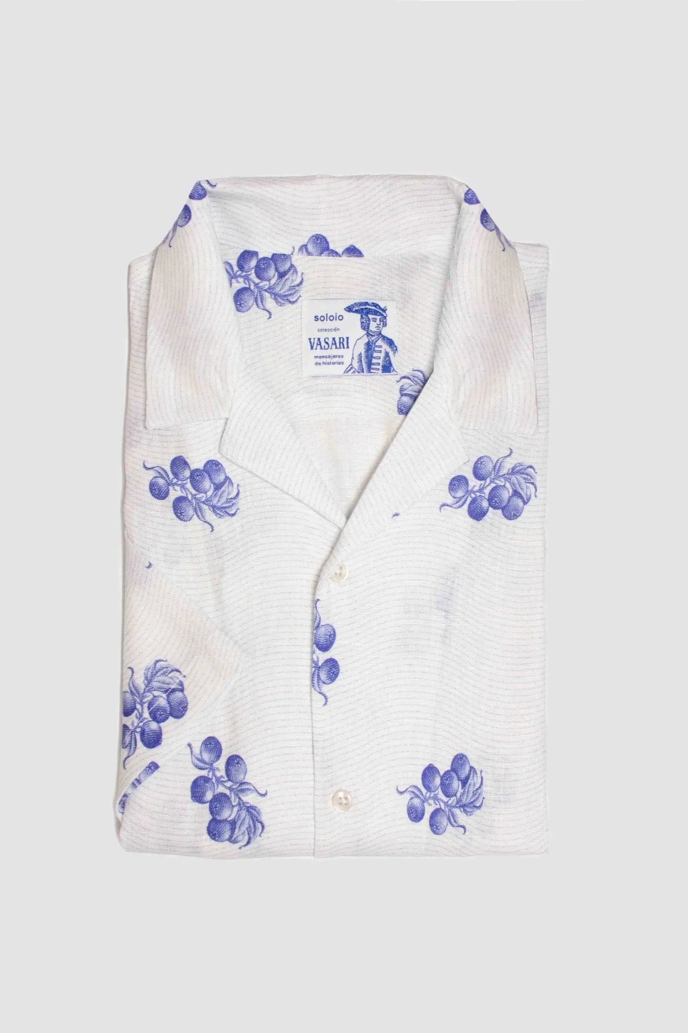 arezzo linen shirt sky blue