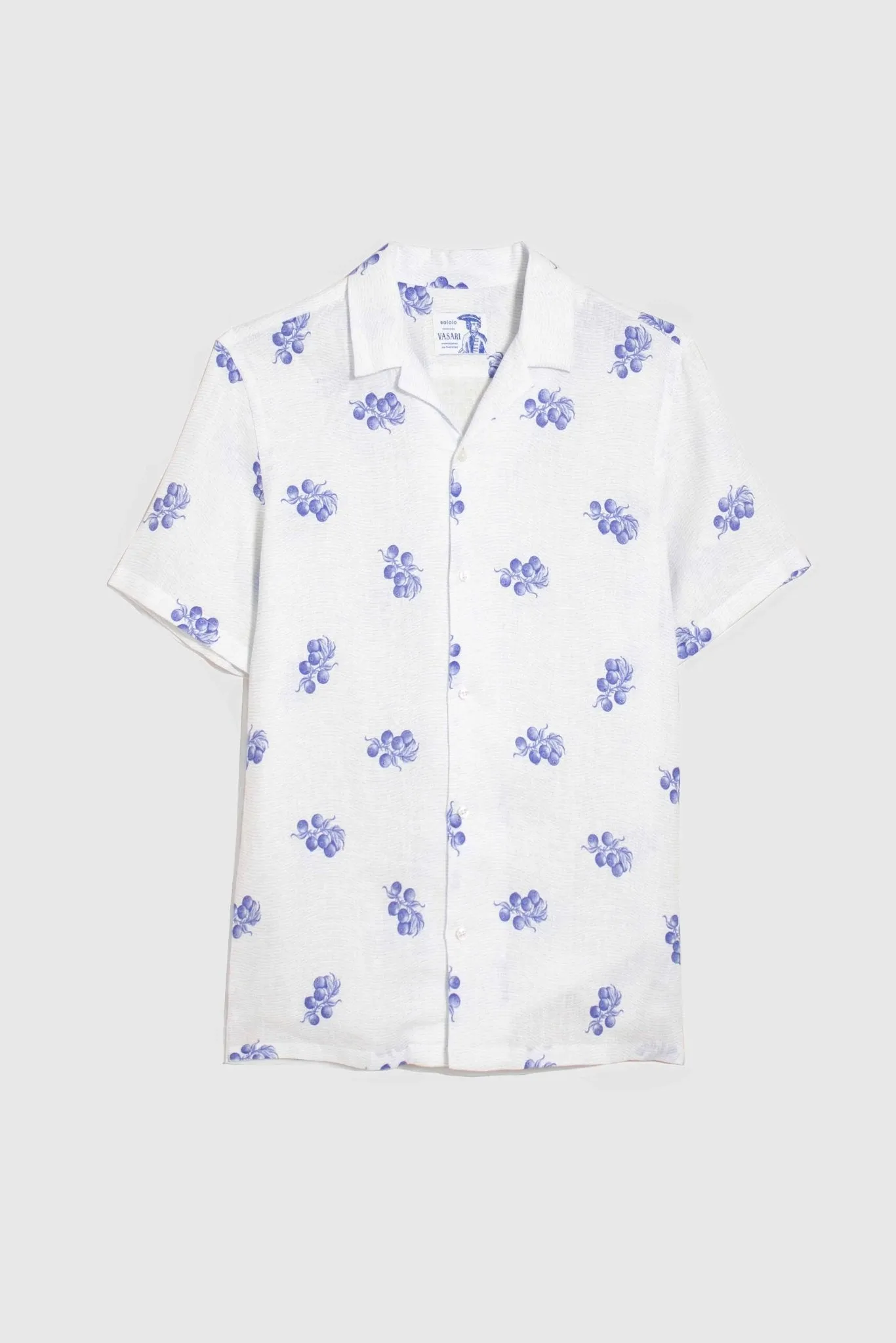 arezzo linen shirt sky blue