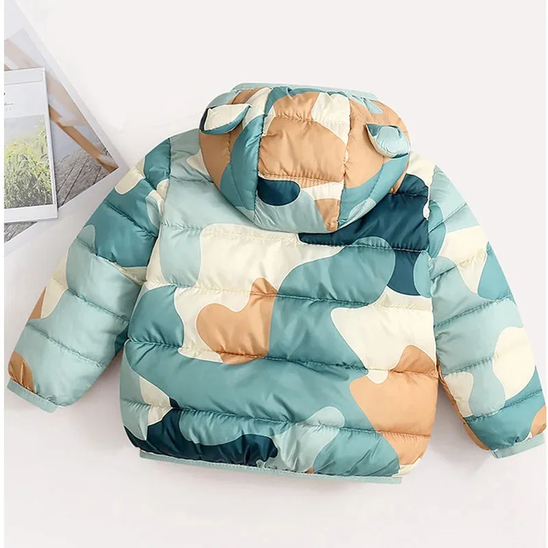 Baby/Kids Dinosaur & Floral Print Hooded Jackets