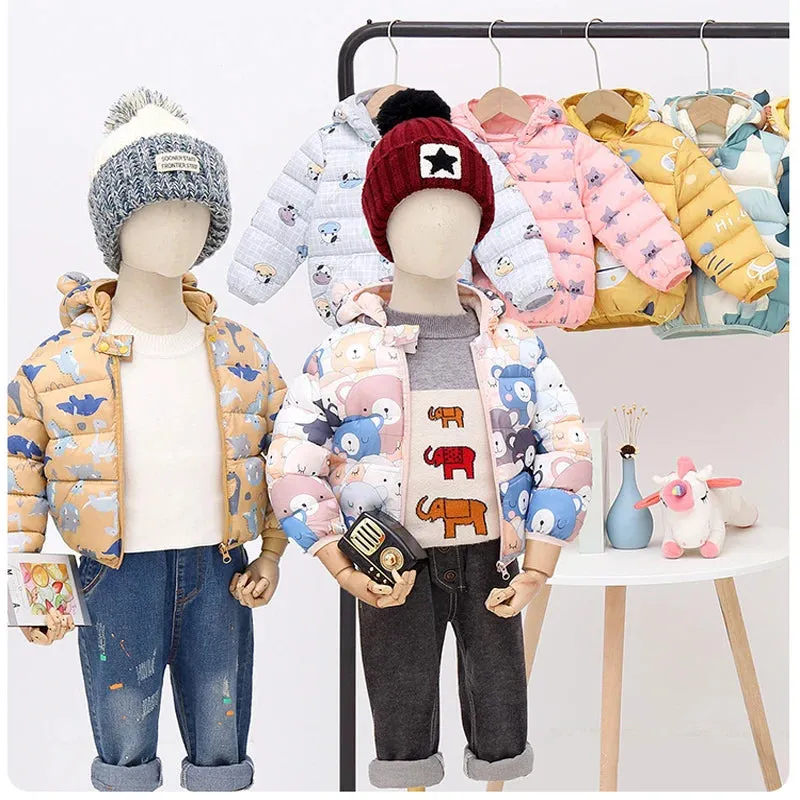 Baby/Kids Dinosaur & Floral Print Hooded Jackets