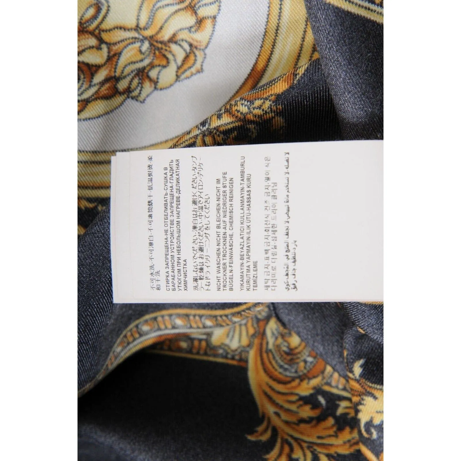 Black Gold Silk Baroque La Coupe Des Dieux Button Down Shirt