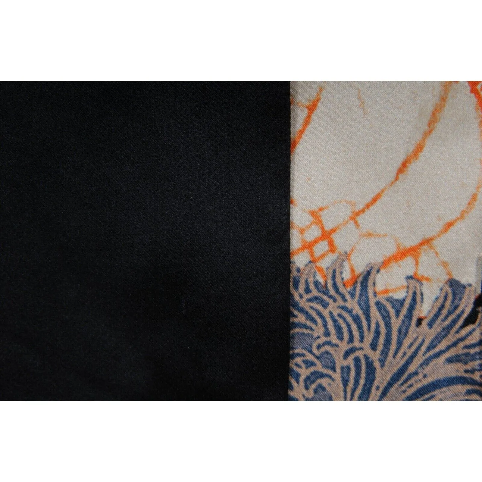 Black Silk Floral Button Down Bowling Shirt