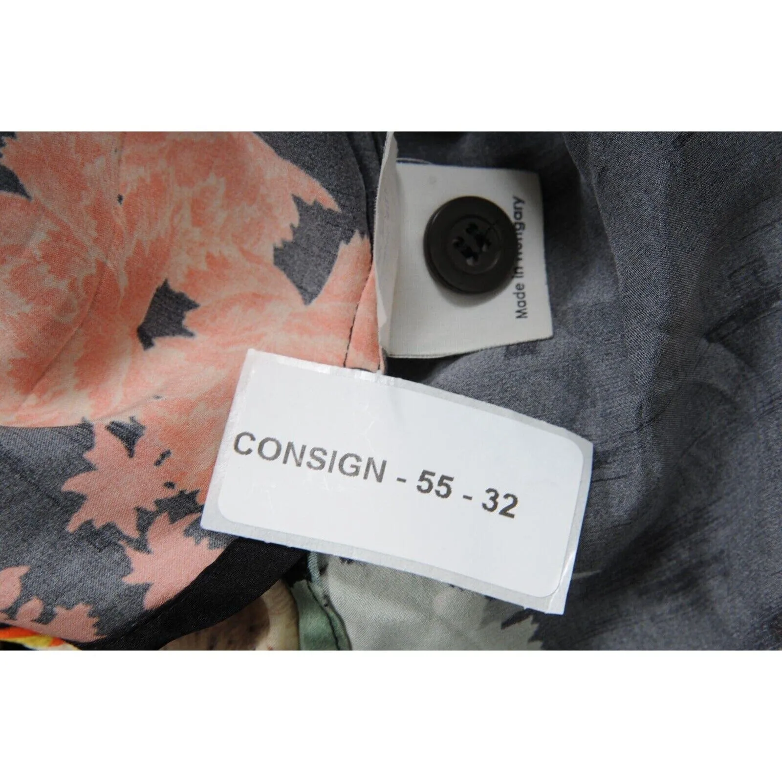 Black Silk Floral Button Down Bowling Shirt