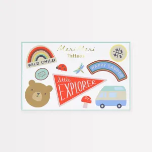 Camping Adventure Temporary Tattoos (x 18 tattoos)