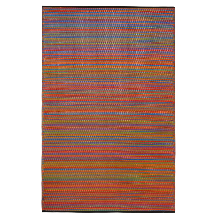 Cancun Multicolour Red Toned Melange Outdoor Large Rug