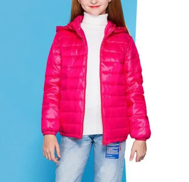 Candy Color Hooded Coats