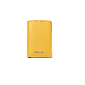 Cerruti 1881 Yellow Calf Leather Men Men's Wallet