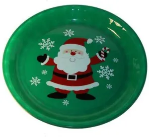 Christmas Santa Round Serving Tray