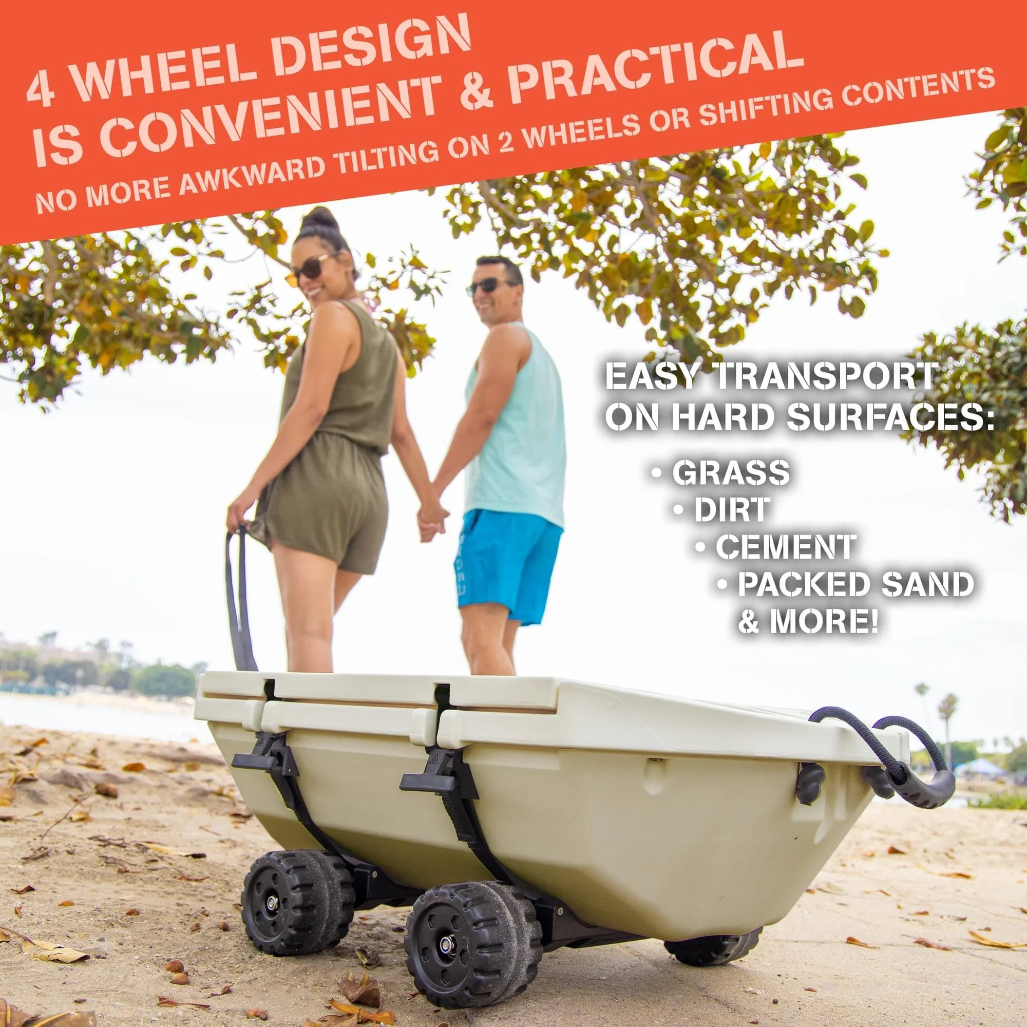 Copy Cuddy Floating Cooler and Dry Storage Vessel - 40QT - Amphibious Hard Shell Design (Copy)