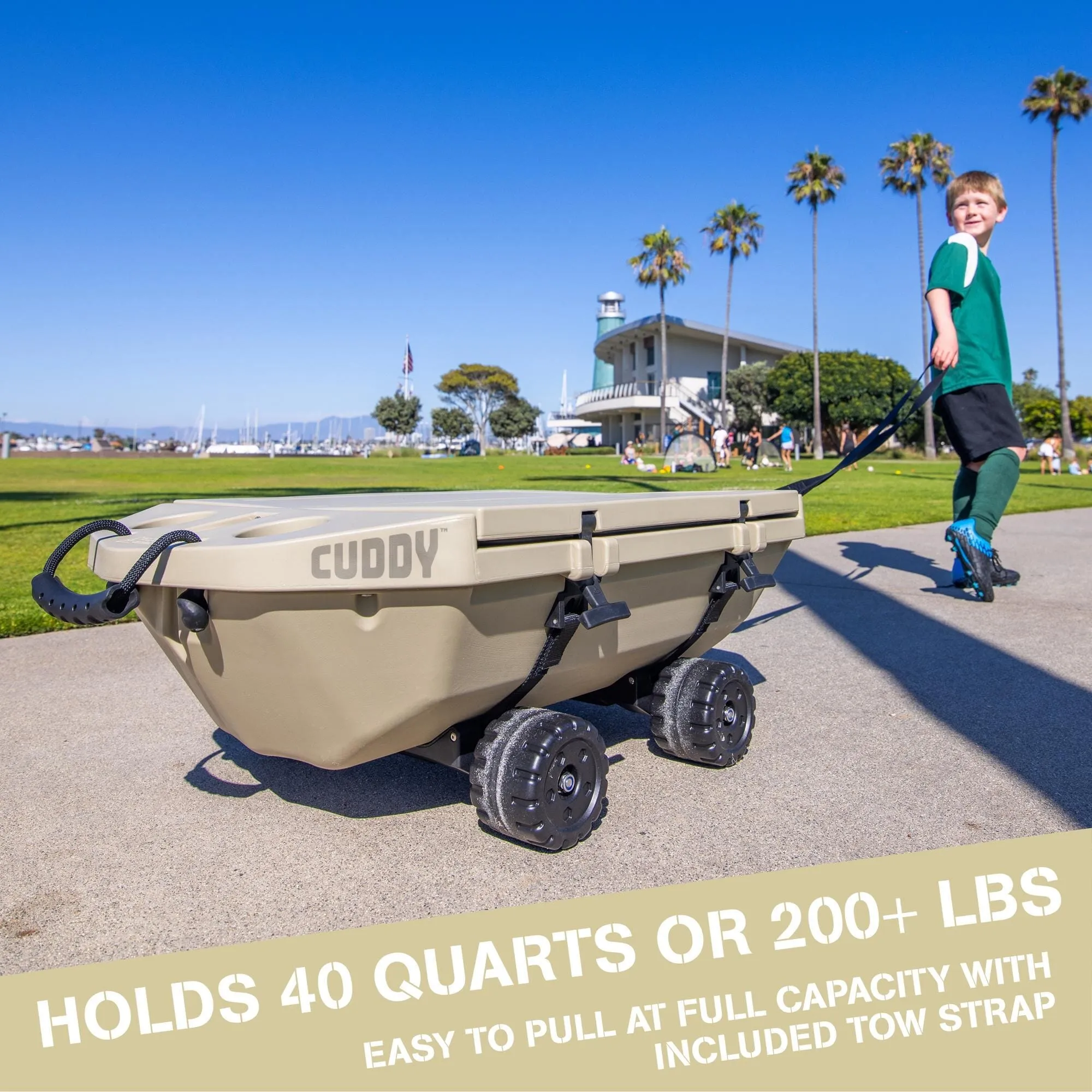 Copy Cuddy Floating Cooler and Dry Storage Vessel - 40QT - Amphibious Hard Shell Design (Copy)
