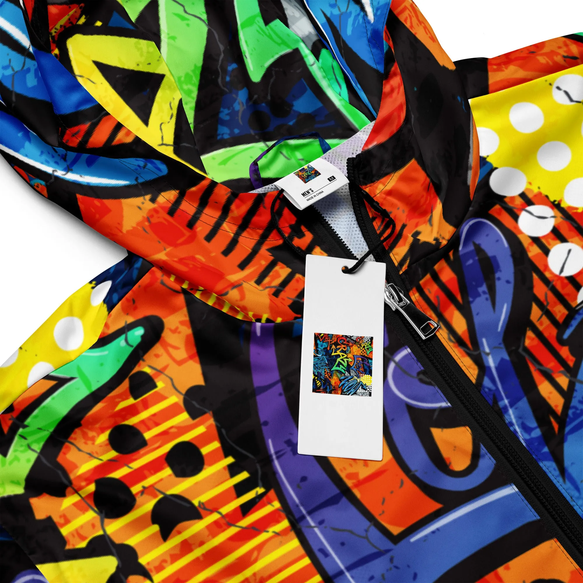 Crazy Graffiti Men’s windbreaker