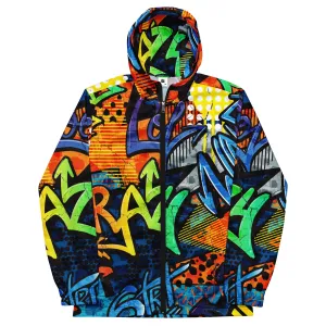 Crazy Graffiti Men’s windbreaker