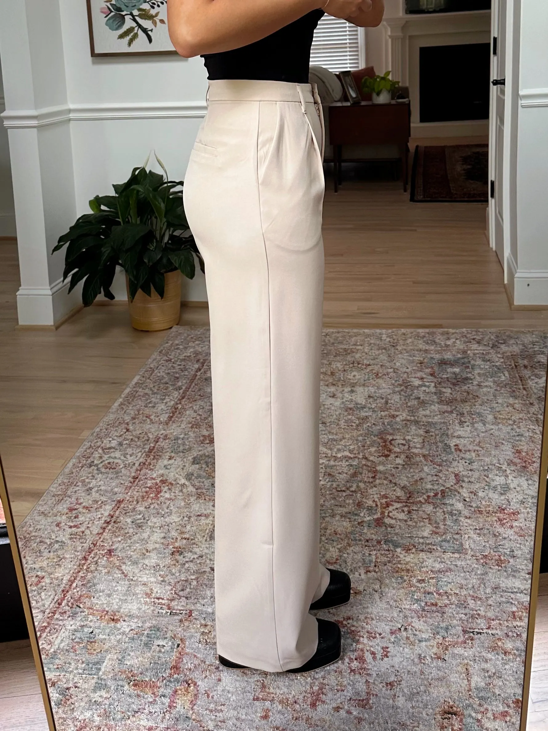 Cream Blazer & Trousers Set