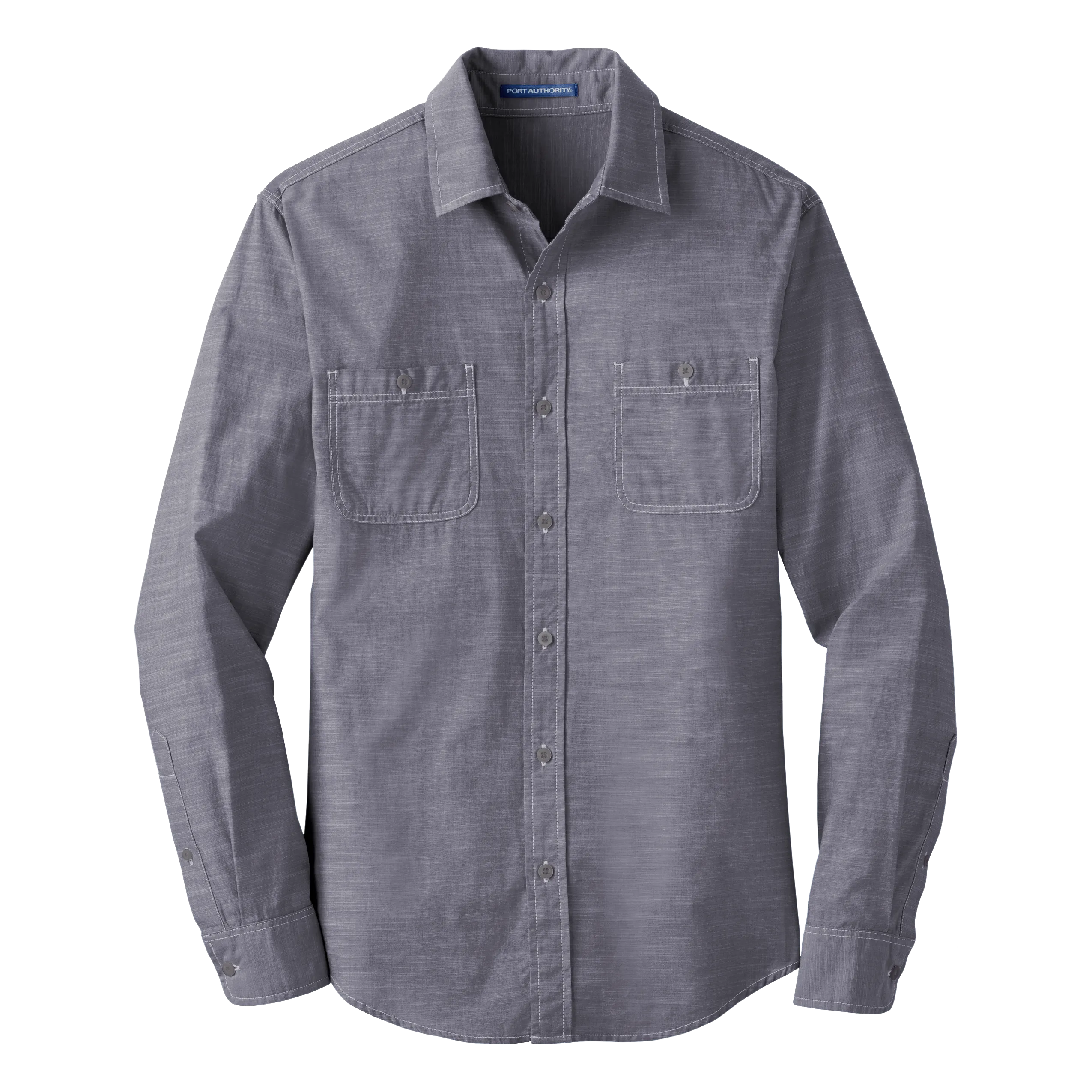 D1930W Ladies Slub Chambray Shirt