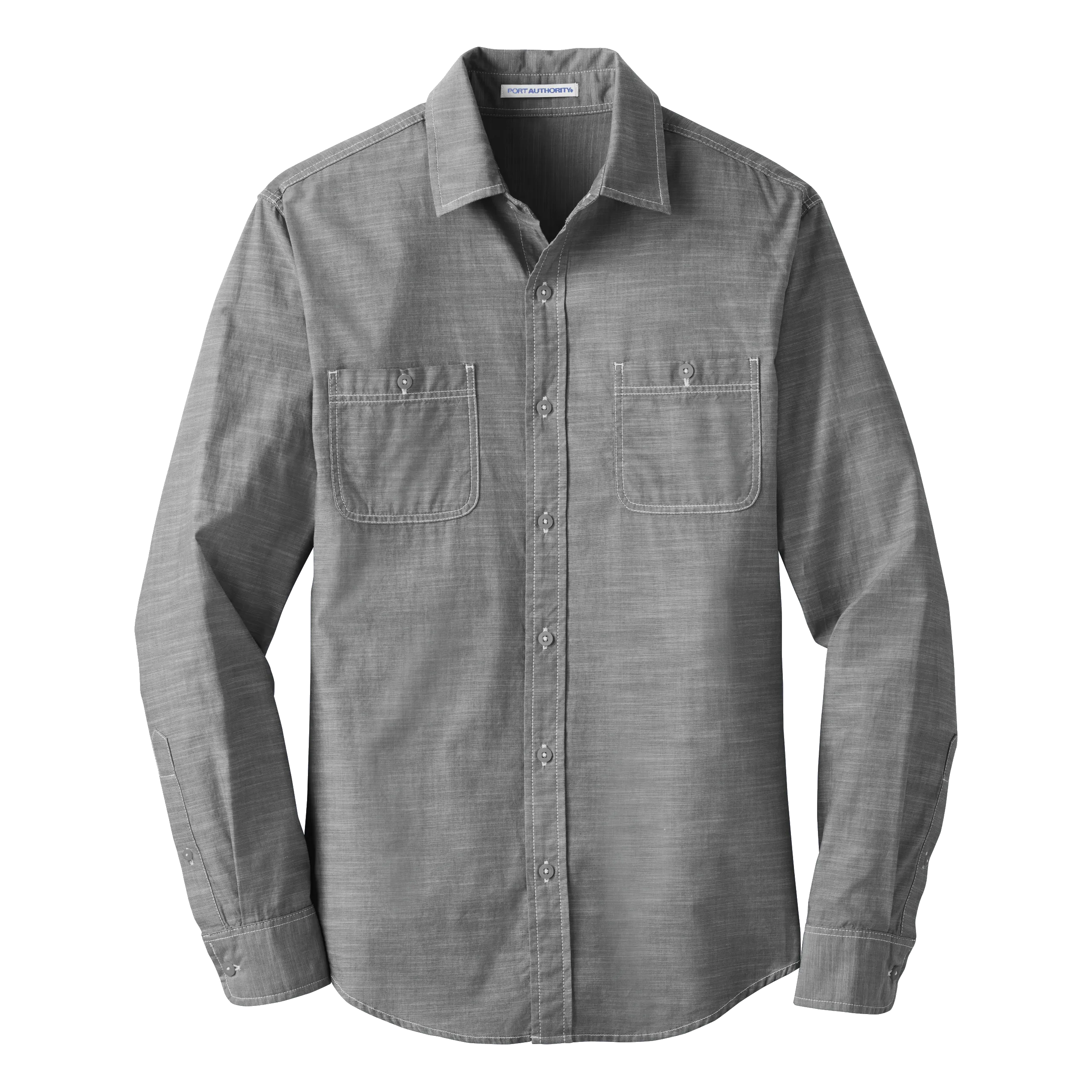 D1930W Ladies Slub Chambray Shirt
