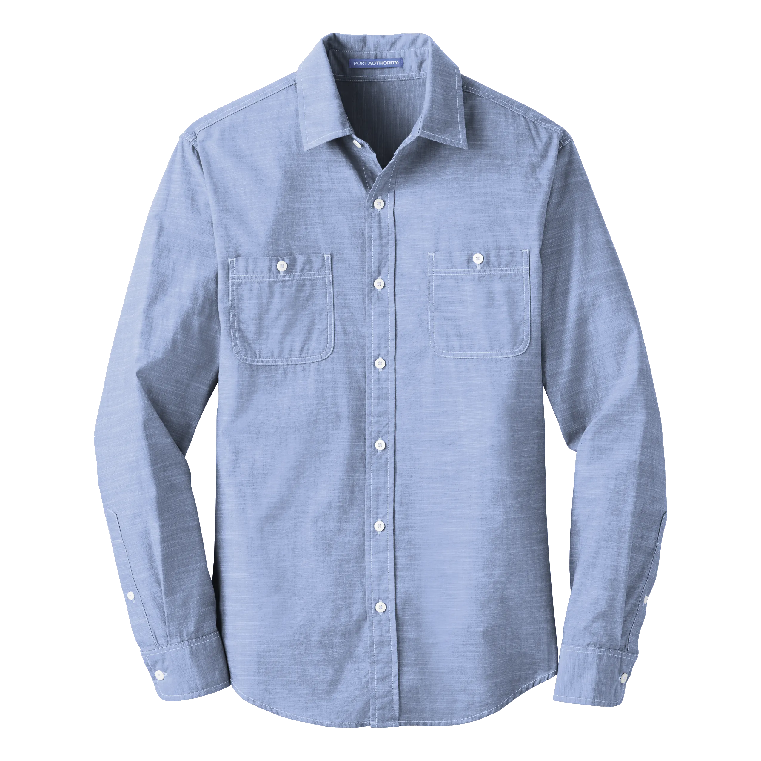 D1930W Ladies Slub Chambray Shirt
