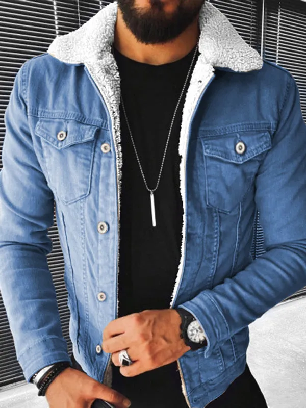Denim Jacket - Plush Style Thickened