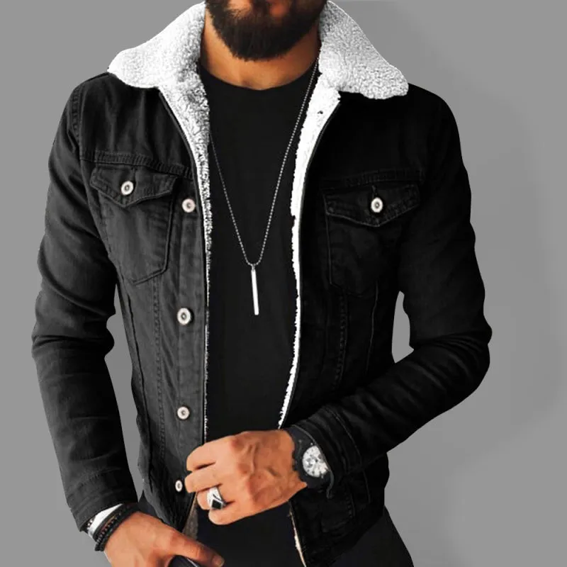 Denim Jacket - Plush Style Thickened