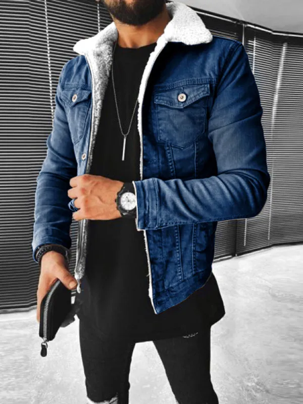 Denim Jacket - Plush Style Thickened