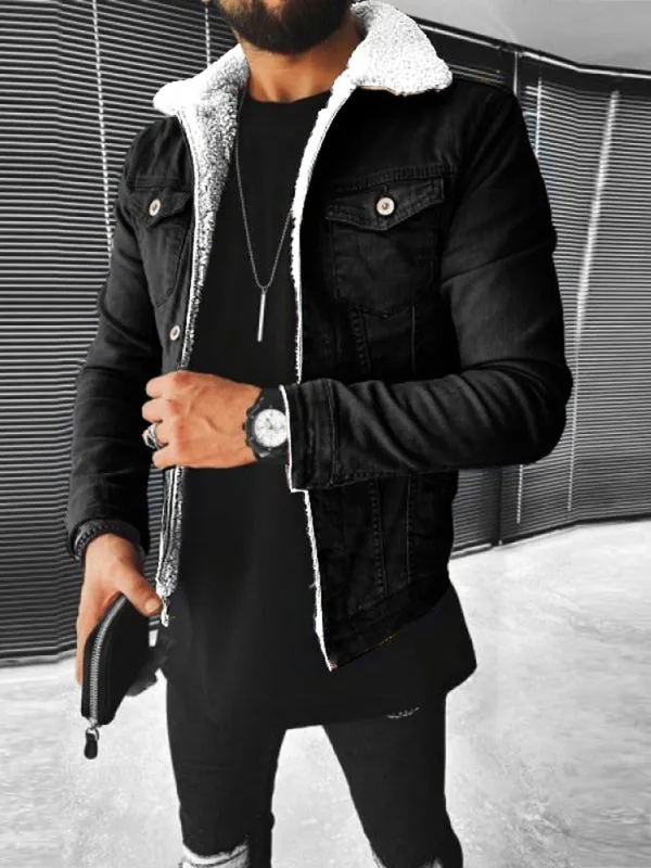 Denim Jacket - Plush Style Thickened