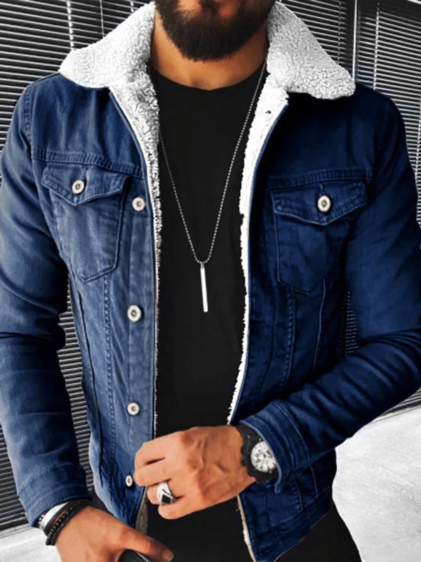 Denim Jacket - Plush Style Thickened