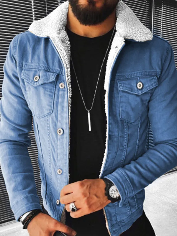 Denim Jacket - Plush Style Thickened
