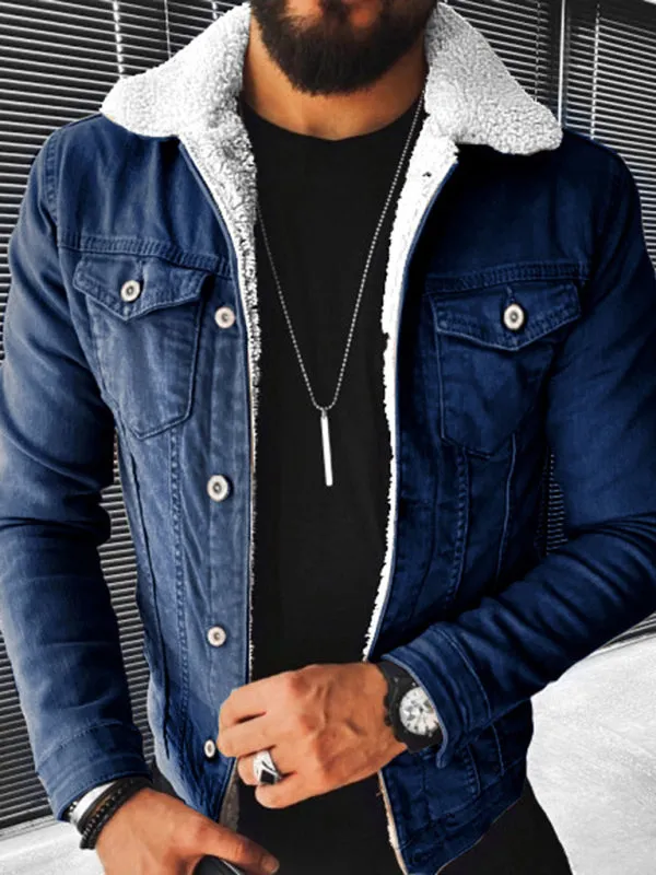 Denim Jacket - Plush Style Thickened