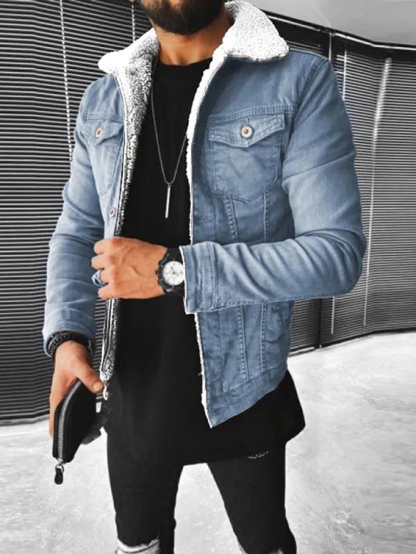 Denim Jacket - Plush Style Thickened