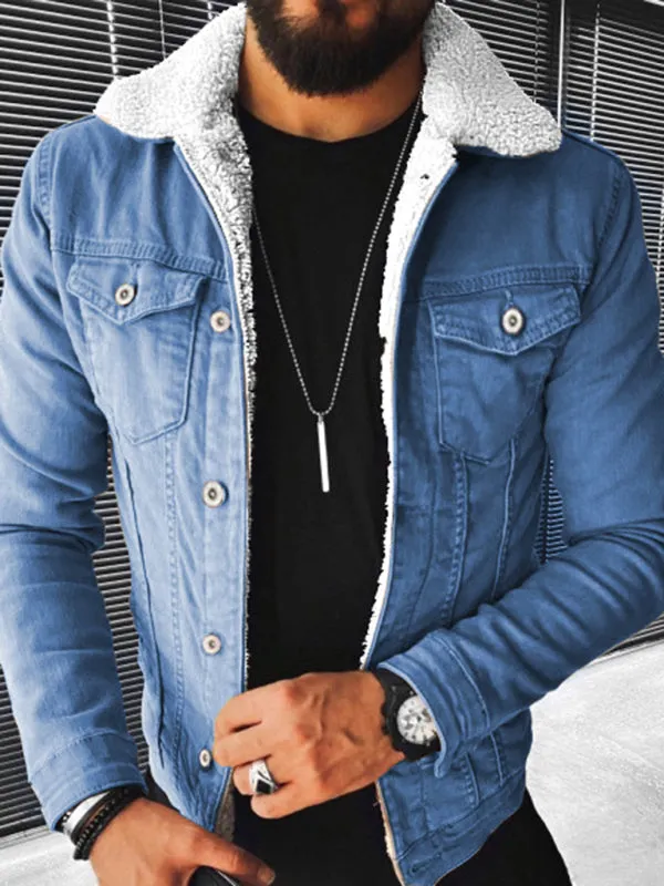 Denim Jacket - Plush Style Thickened