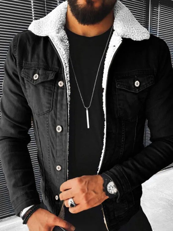 Denim Jacket - Plush Style Thickened