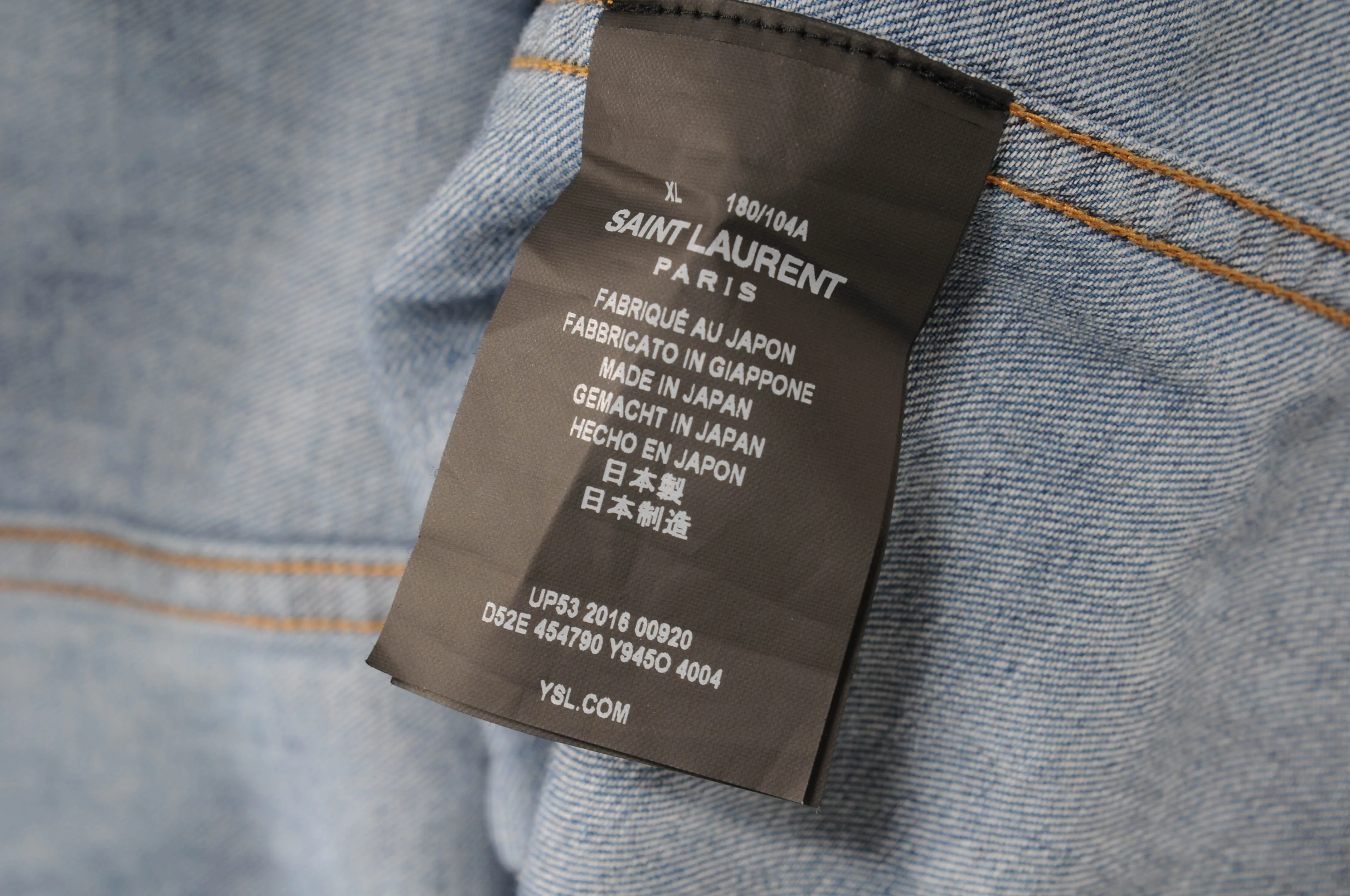 Distressed Bleached Western Denim Shirt
