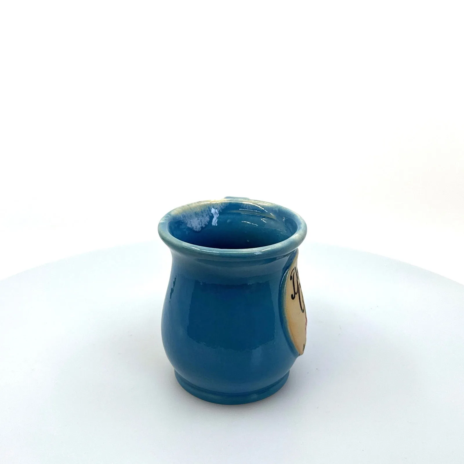 Door County Wisconsin (Cherries) Tourism Souvenir Blue Coffee Cup Mug 14oz