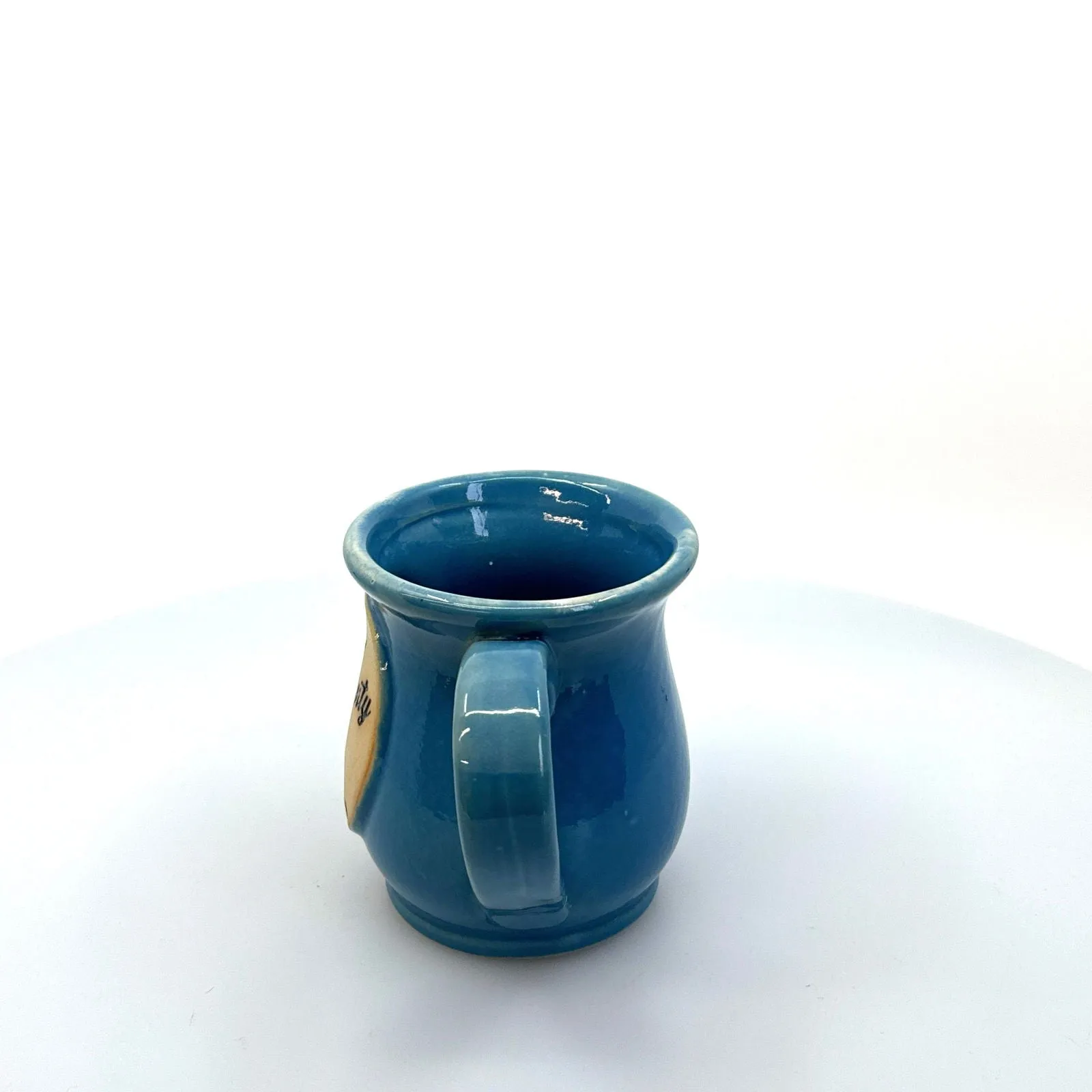 Door County Wisconsin (Cherries) Tourism Souvenir Blue Coffee Cup Mug 14oz