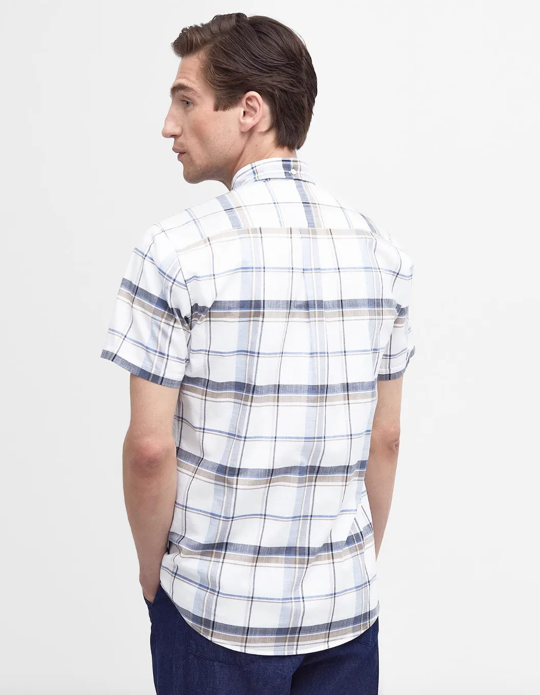 Dudley SS Tailored Shirt Navy