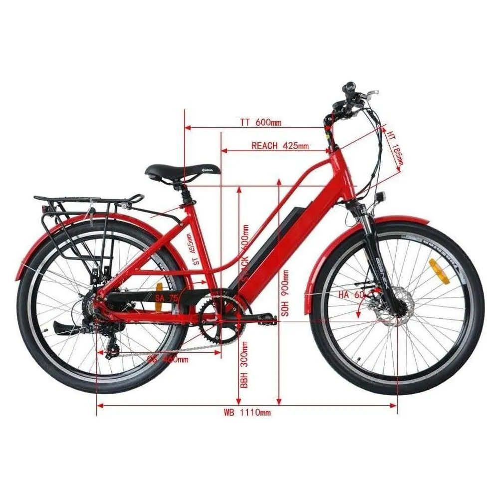 EUNORAU, E-Torque, Step Thru Bike - 350 Watt, 36V