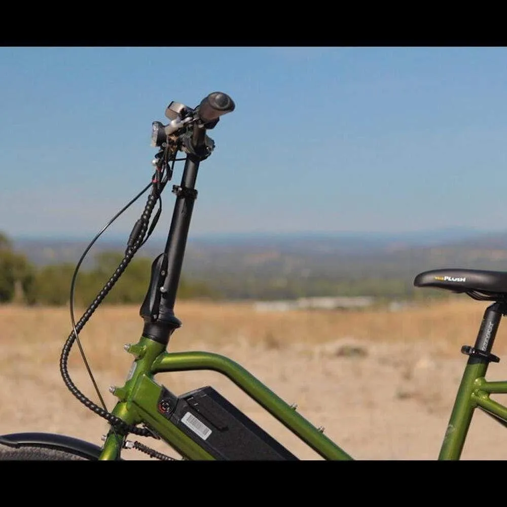 EUNORAU, G20 Electric, Mid-Drive, Long-Tail Cargo Bike, 24" - 500 Watt, 48V