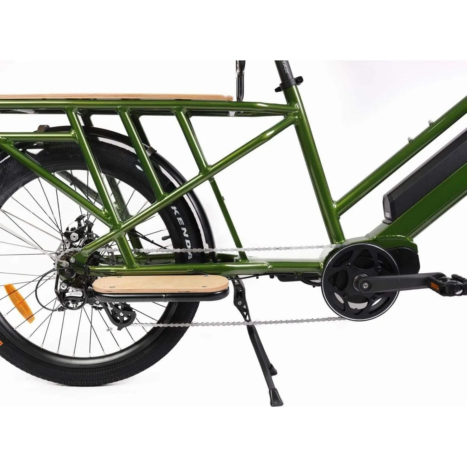 EUNORAU, G20 Electric, Mid-Drive, Long-Tail Cargo Bike, 24" - 500 Watt, 48V