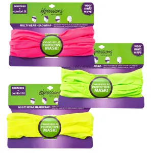 Expressions Multi-Wear Headwrap/Neck Gaiter (Neon Colors) - Item #EXH1129