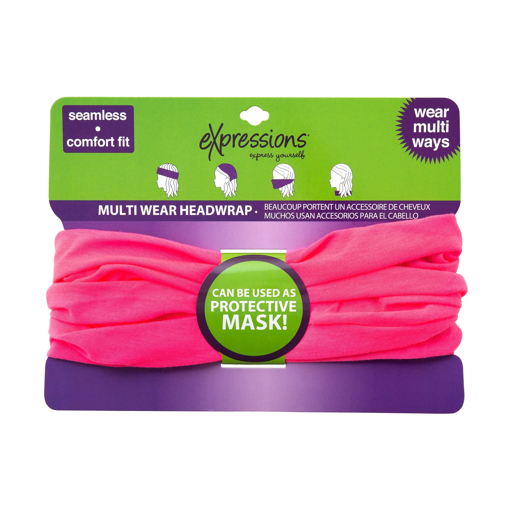 Expressions Multi-Wear Headwrap/Neck Gaiter (Neon Colors) - Item #EXH1129