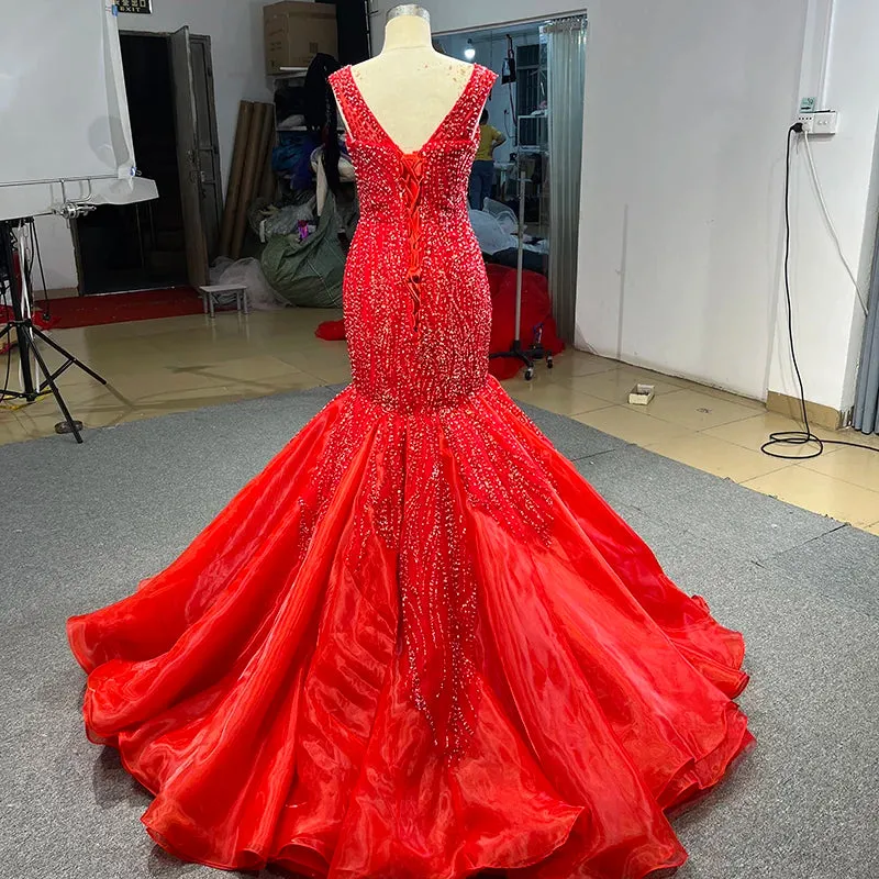 Exquisite Organza Sheath Spaghetti Straps Scoop Backless Evening Dress