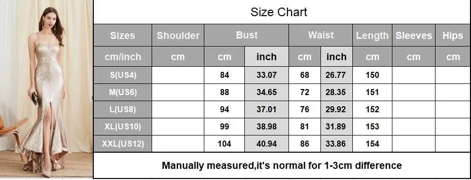FashionSierra - Women's Party Dresses Spaghetti Straps Heavy Sequined Ruffles Sexy Split Fashion Prom Long Designer Dresses