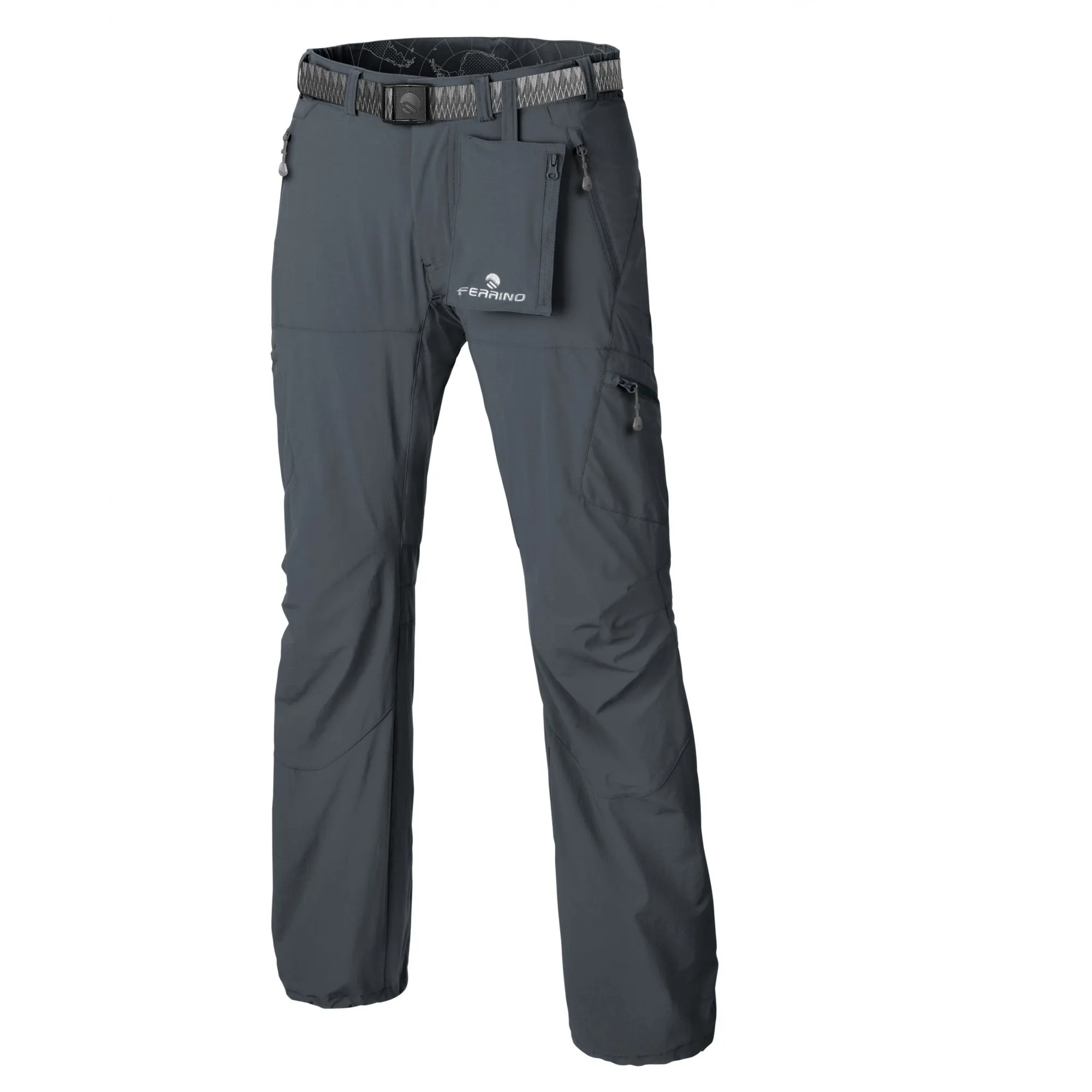 FERRINO HERVEY PANTS MAN PANTALONE LUNGO UOMO DA TREKKING ESTIVO E TRASPIRANTE - COLORE: ANTRACITE