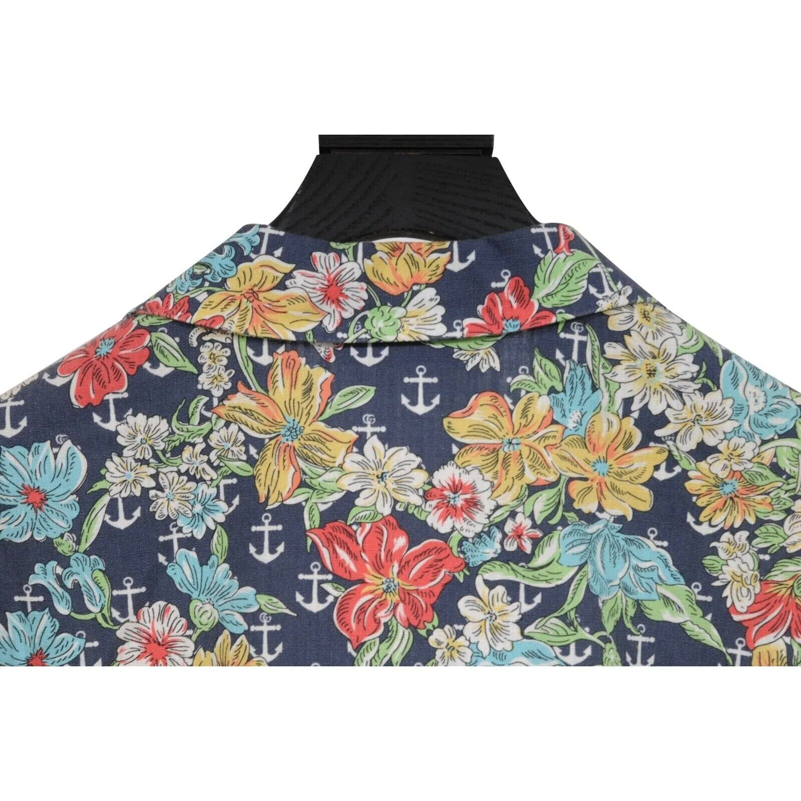 Floral Anchor Bowling Button Down Shirt