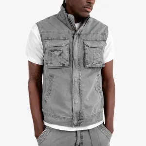 GREY CARGO VEST