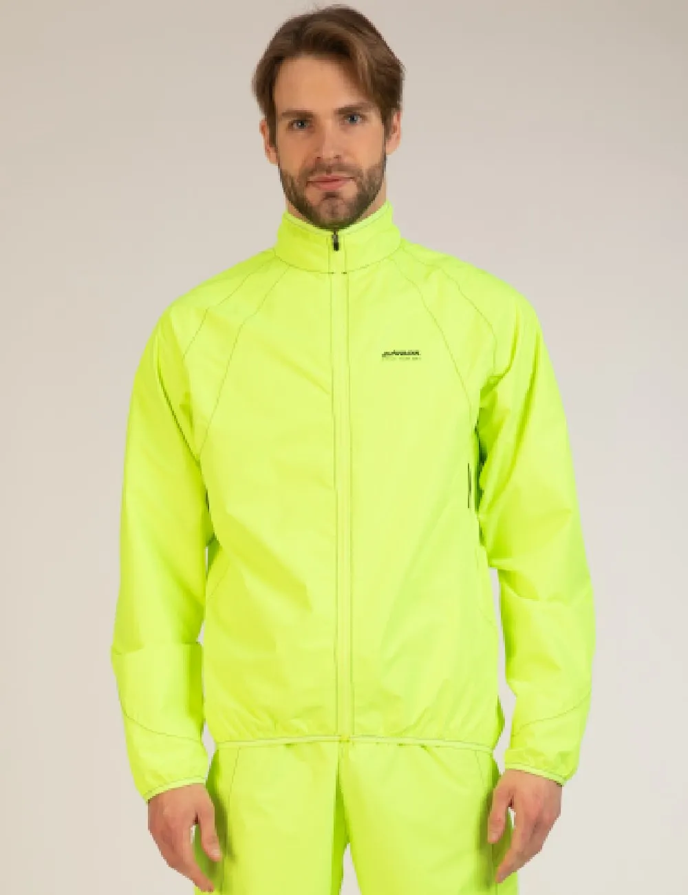 Herren Regenjacke / Fahrradjacke Comfort Line Neon Setprodukt