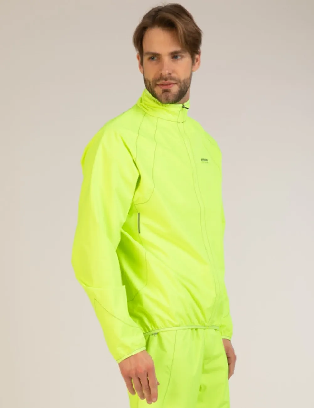 Herren Regenjacke / Fahrradjacke Comfort Line Neon Setprodukt